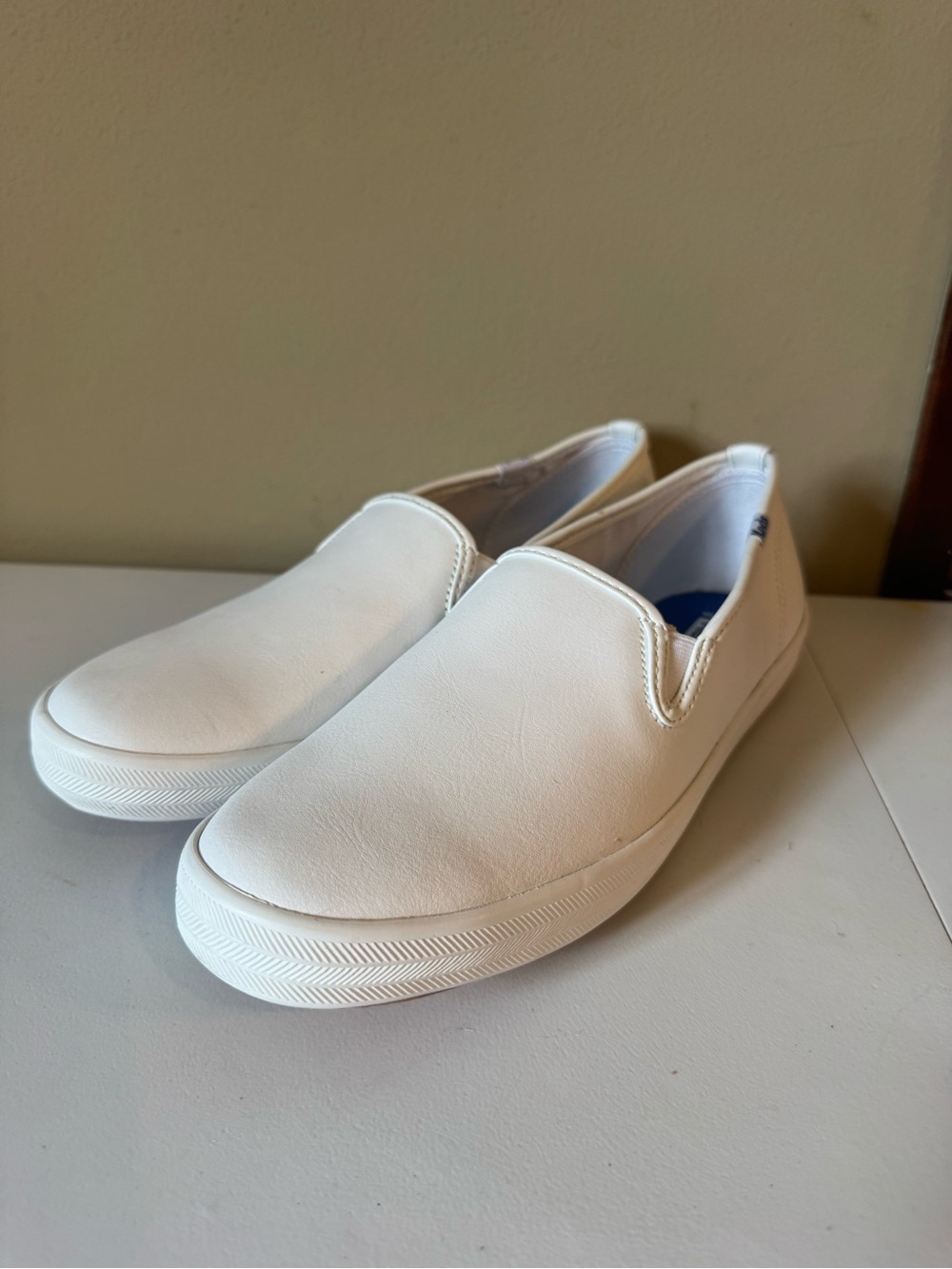 Keds Men's White Slip-On Canvas Loafers